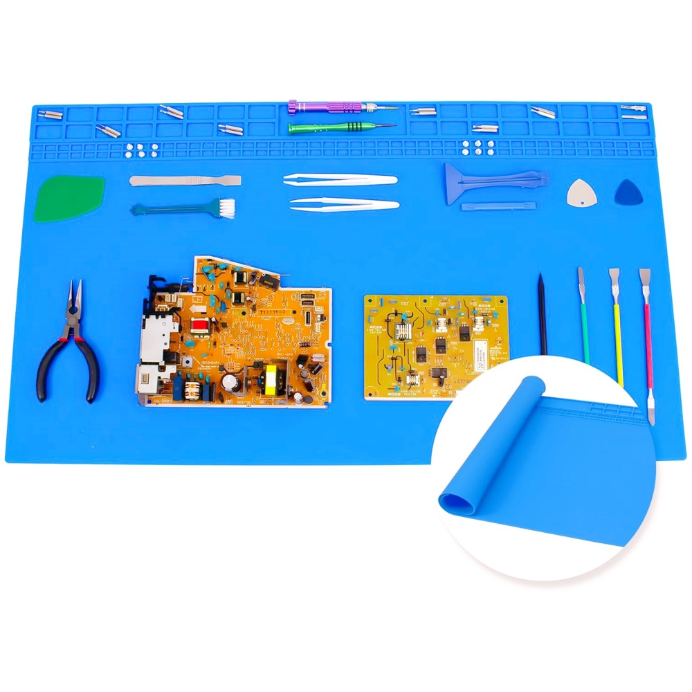 Electronics Repair Bench - Hittebestendig siliconen soldeerpad - antislip reparatiemat