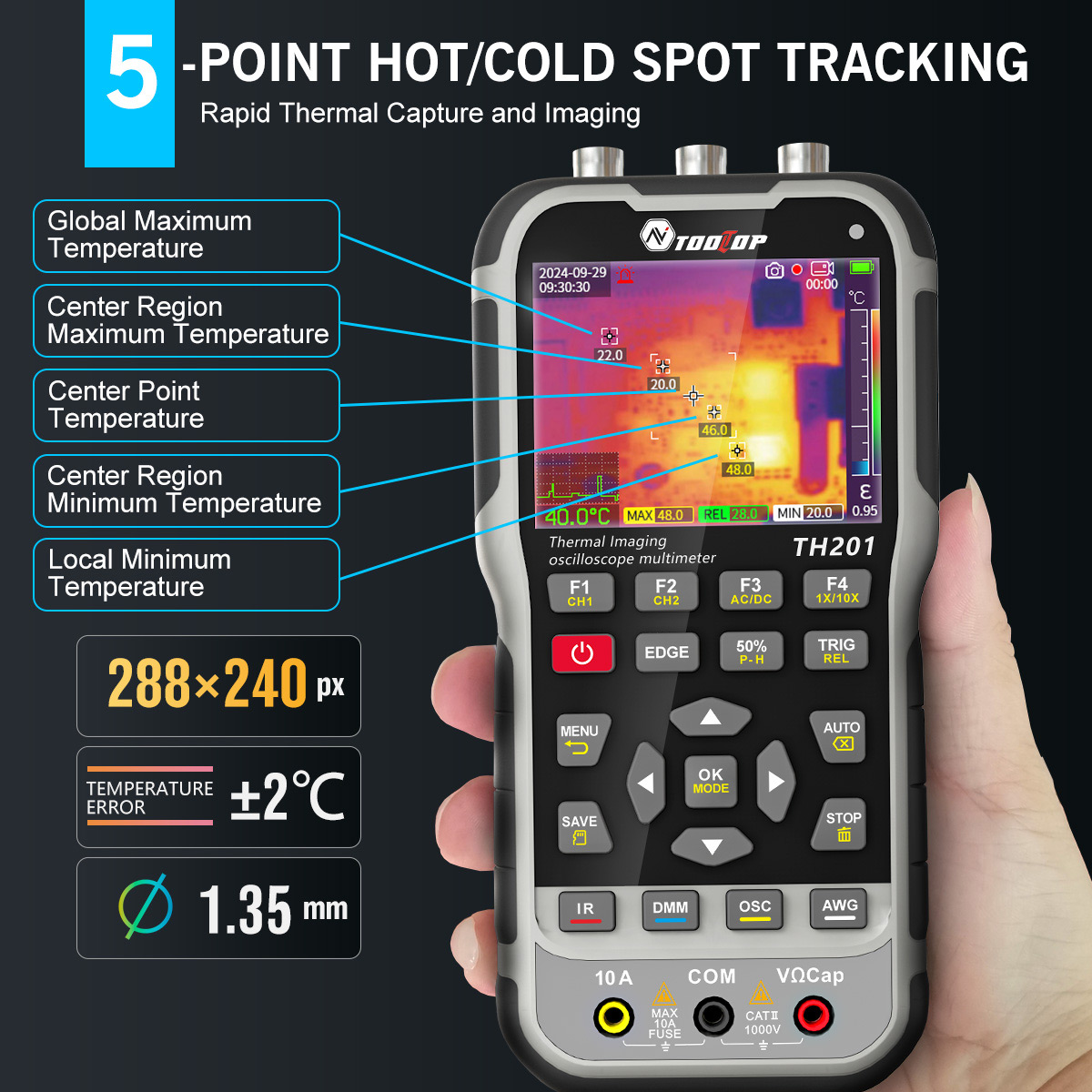 TOOLTOP TH201 4in1 warmtebeeld - Electronics Repair Equipment recensie en prijs
