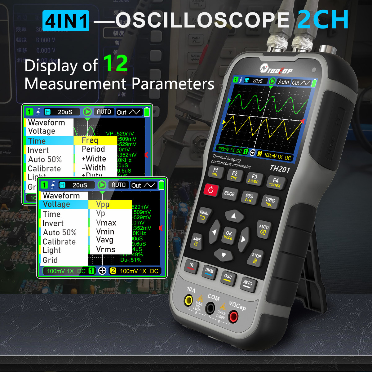 TOOLTOP TH201 4in1 warmtebeeld - Electronics Repair Equipment recensie en prijs